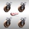 Service Caster 5 Inch SS High Temp Glass Filled Nylon Wheel Swivel Top Plate Caster Set SCC SCC-SS20S514-GFNSHT-4 - alternate 6